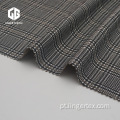 Tela tingida fio de elastano do jacquard do poliéster de rayon